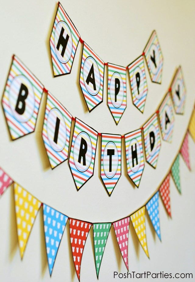 Free Printable Mickey Mouse Party Birthday Banner